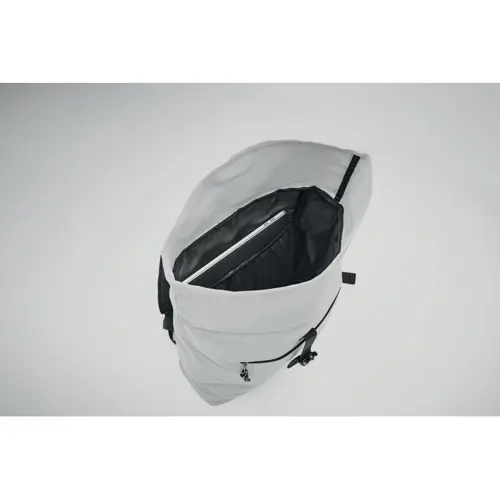 Zaino porta PC da 15" rolltop in poliestere 600D schienale imbottito e tasca frontale