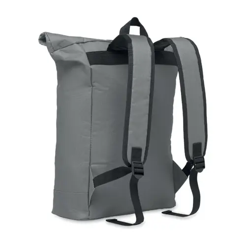 Zaino porta PC da 15" rolltop in poliestere 600D schienale imbottito e tasca frontale