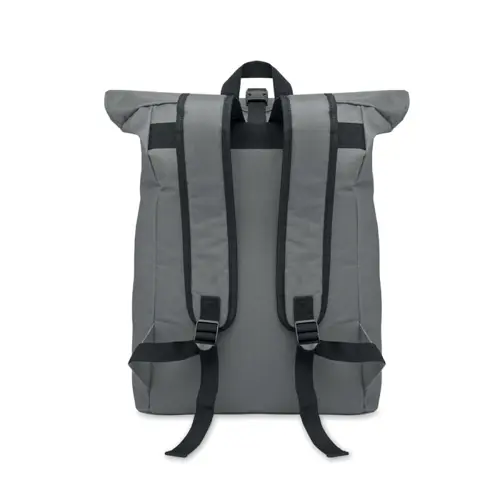 Zaino porta PC da 15" rolltop in poliestere 600D schienale imbottito e tasca frontale