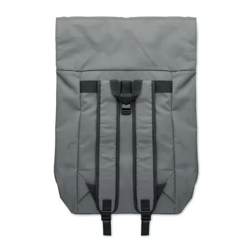 Zaino porta PC da 15" rolltop in poliestere 600D schienale imbottito e tasca frontale