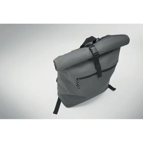 Zaino porta PC da 15" rolltop in poliestere 600D schienale imbottito e tasca frontale