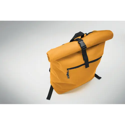 Zaino porta PC da 15" rolltop in poliestere 600D schienale imbottito e tasca frontale
