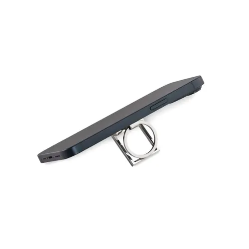 Portachiavi in metallo con supporto per il telefono