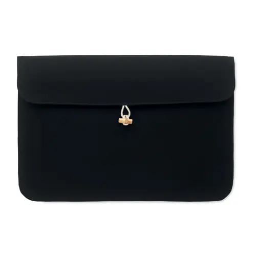 Custodia imbottita per laptop da 15 pollici in cotone con bottone bambù 39.5X27CM