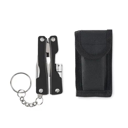 Multiutensile pieghevole con torcia custodia e 10 funzioni