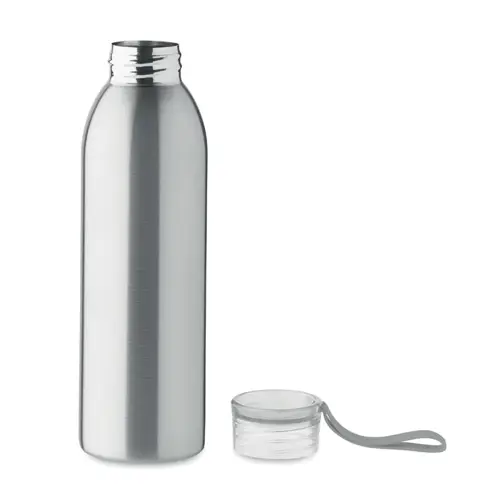 Borraccia in acciaio inox con coperchio in PP e gancio in silicone da 650ml