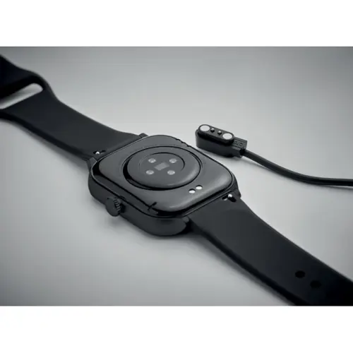 Orologio wireless in lega di zinco con cinturino in silicone display LCD touch