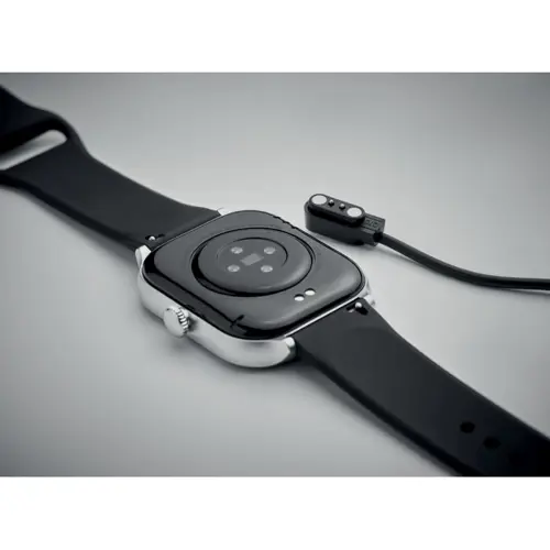 Orologio wireless in lega di zinco con cinturino in silicone display LCD touch