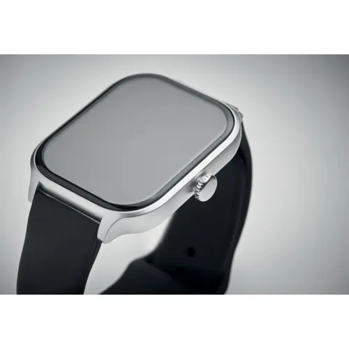 Orologio wireless in lega di zinco con cinturino in silicone display LCD touch