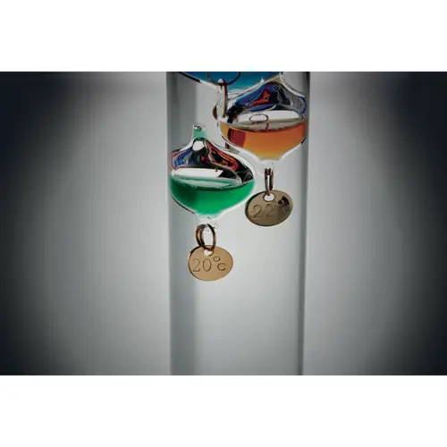 Termometro Galileiano in vetro con scatola regalo