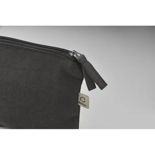 Pochette porta cosmetici in cotone riciclato e RPET da 320gr 21.5X5X14.5CM