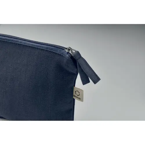 Pochette porta cosmetici in cotone riciclato e RPET da 320gr 21.5X5X14.5CM