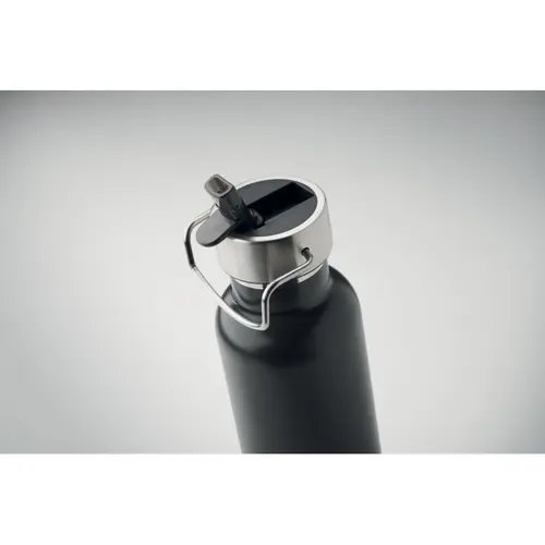 Borraccia doppio strato in acciaio inox riciclato con cannuccia e manico 660ml