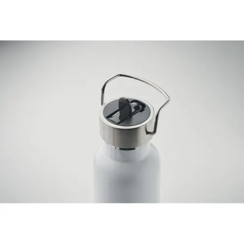 Borraccia doppio strato in acciaio inox riciclato con cannuccia e manico 660ml