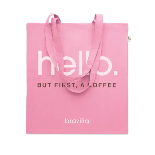 Shopper in cotone riciclato manici lunghi 140gr 38X42cm