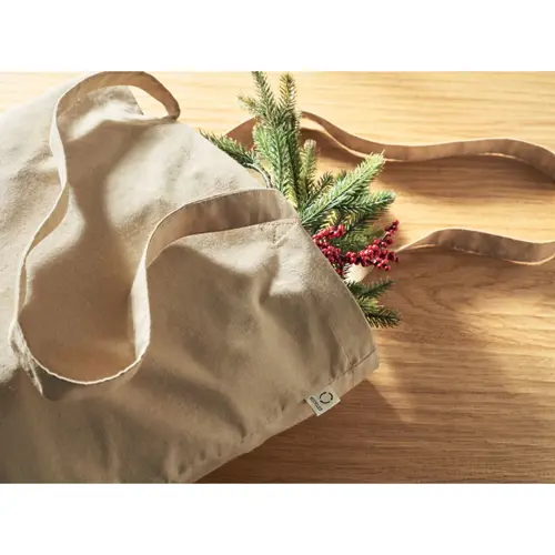 Shopper in cotone riciclato manici lunghi 140gr 38X42cm