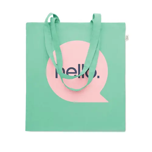 Shopper in cotone riciclato manici lunghi 140gr 38X42cm