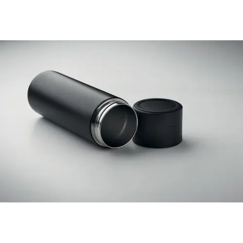 Borraccia in acciaio inox riciclato a doppio strato con anello in silicone antiscivolo porta telefono da 420ml