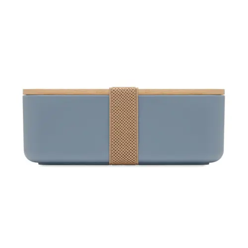 Porta pranzo in PLA con coperchio in bambù ed elastico di chiusura da 1000ml