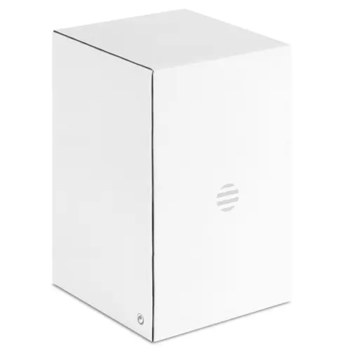 Bicchiere a doppio strato in acciaio inox e PP riciclati con cinturino in RPET da 350ml