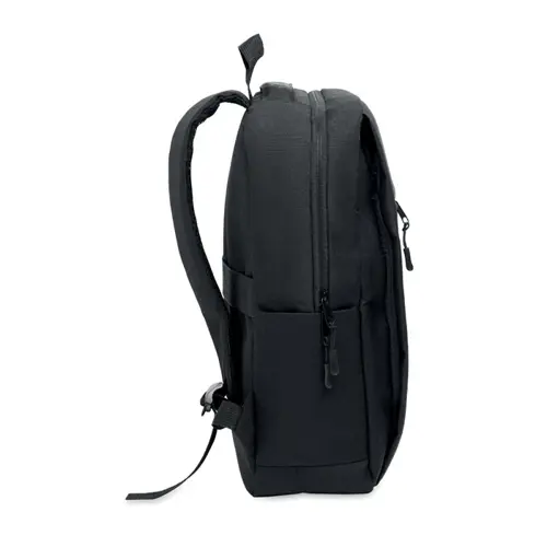 Zaino porta pc da 15" in RPET con scomparti imbottiti e varie tasche e schianle spallacci imbottiti
