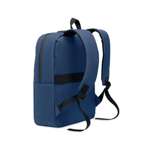 Zaino porta pc da 15" in RPET con scomparti imbottiti e varie tasche e schianle spallacci imbottiti