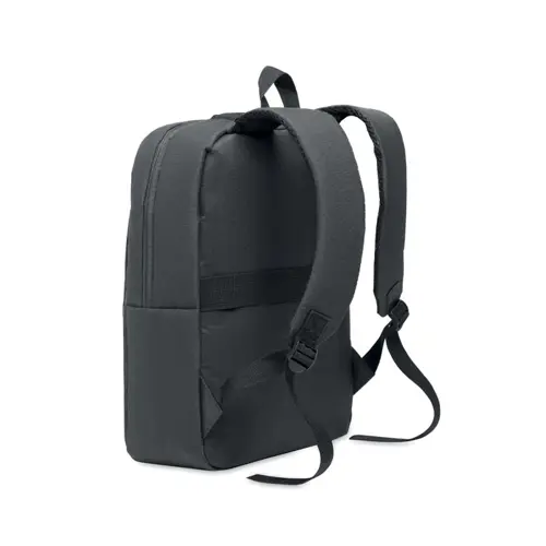 Zaino porta pc da 15" in RPET con scomparti imbottiti e varie tasche e schianle spallacci imbottiti