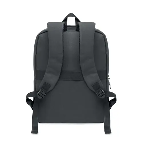 Zaino porta pc da 15" in RPET con scomparti imbottiti e varie tasche e schianle spallacci imbottiti