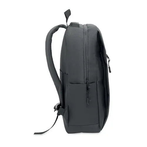 Zaino porta pc da 15" in RPET con scomparti imbottiti e varie tasche e schianle spallacci imbottiti