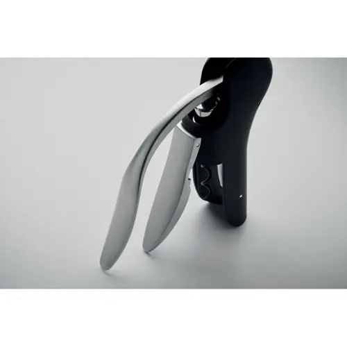 Cavatappi manuale a leva in ABS e finitura gommata