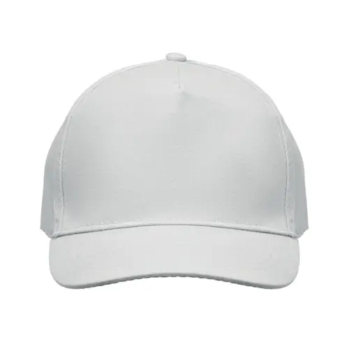 Cappellino con visiera in cotone 160gr a 5 pannelli con chiusura a velcro
