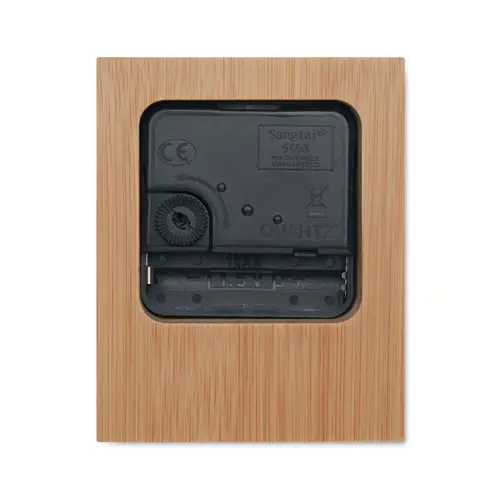 Orologio da tavolo in bambù