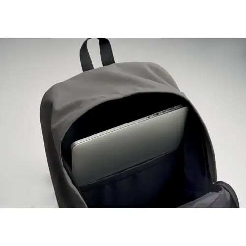 Zaino porta pc in cotone riciclato da 15 pollici con tasche frontali e laterali schienale fondo e spallacci imbottiti