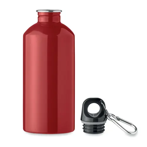 Borraccia in acciaio inox riciclato con moschettone da 500ml