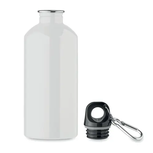 Borraccia in acciaio inox riciclato con moschettone da 500ml