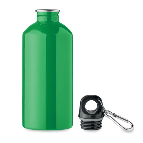 Borraccia in acciaio inox riciclato con moschettone da 500ml