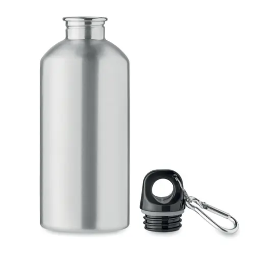 Borraccia in acciaio inox riciclato con moschettone da 500ml