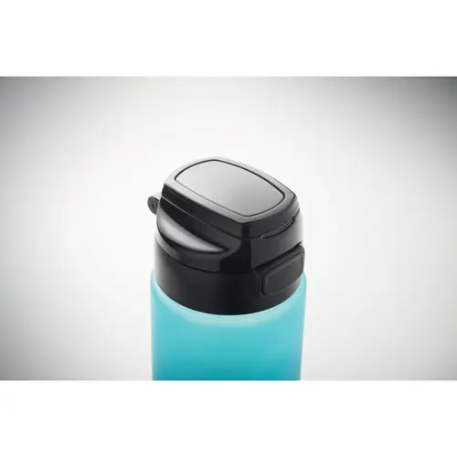 Borraccia sportiva in RPET da 1L con coperchio flip top e marcatura temporale motivazionale