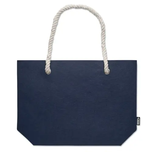 Borsa da spiaggia in feltro RPET con manici in corda 46x13x32cm