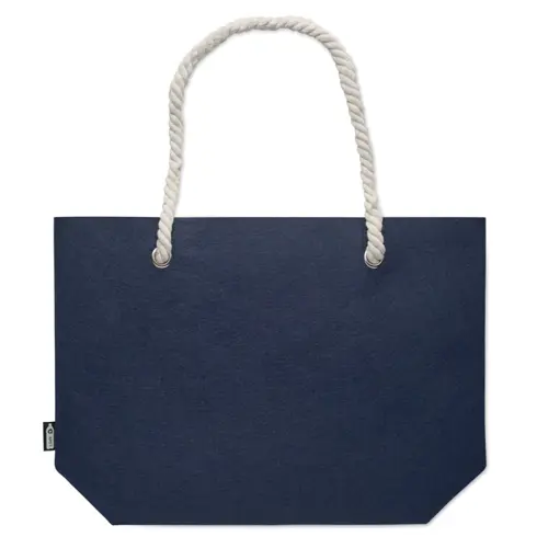 Borsa da spiaggia in feltro RPET con manici in corda 46x13x32cm
