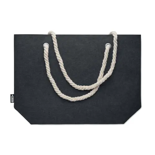 Borsa da spiaggia in feltro RPET con manici in corda 46x13x32cm