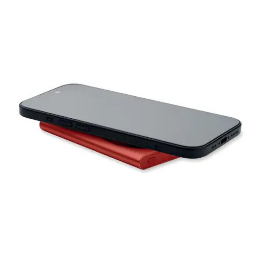 Power bank wireless magnetico in alluminio riciclato con ricarica rapida da 5000mah