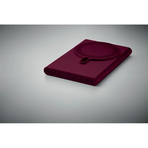 Power bank wireless magnetico in alluminio riciclato con ricarica rapida da 5000mah