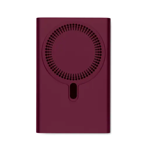 Power bank wireless magnetico in alluminio riciclato con ricarica rapida da 5000mah