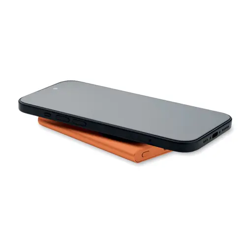 Power bank wireless magnetico in alluminio riciclato con ricarica rapida da 5000mah