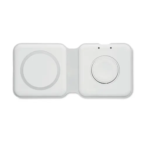 Caricatore in abs pieghevole 2 in 1 per smartphone e smartwatch (solo apple) da 15W