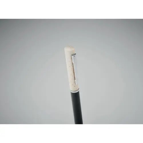 Penna a sfera in paglia di grano a rotazione refill blu