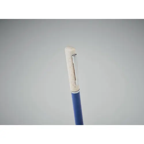 Penna a sfera in paglia di grano a rotazione refill blu