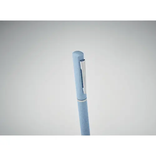 Penna a sfera in paglia di grano a rotazione refill blu