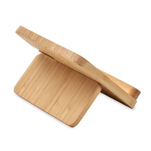 Caricatore 15W wireless pieghevole con supporto bambù per telefono cuffie e smartwatch solo Apple